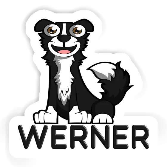 Border Collie Sticker Werner Notebook Image