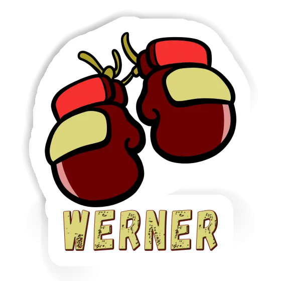 Werner Aufkleber Boxhandschuh Laptop Image