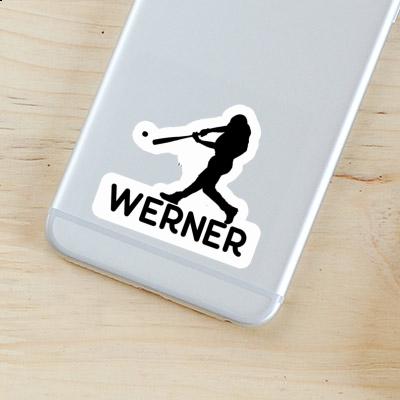 Sticker Baseball Player Werner Notebook Image