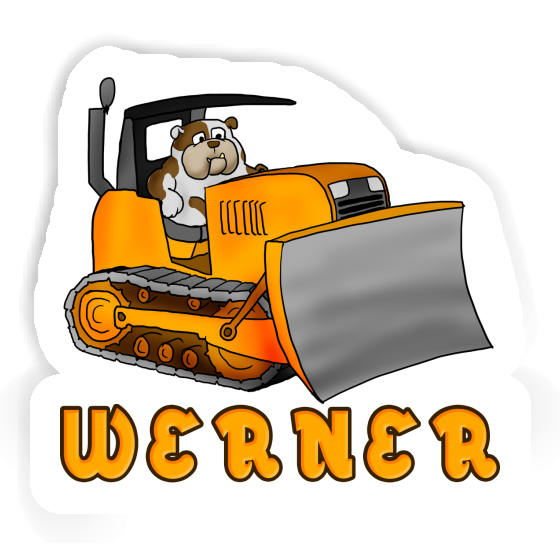 Bulldozer Aufkleber Werner Image