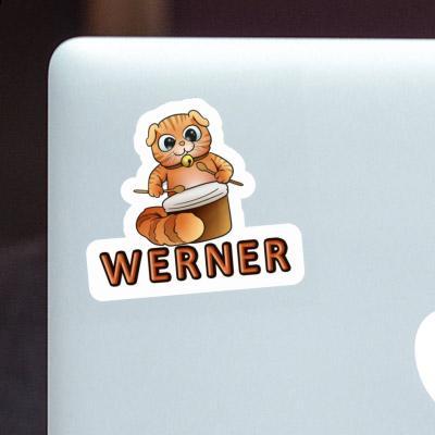 Sticker Werner Drummer Notebook Image