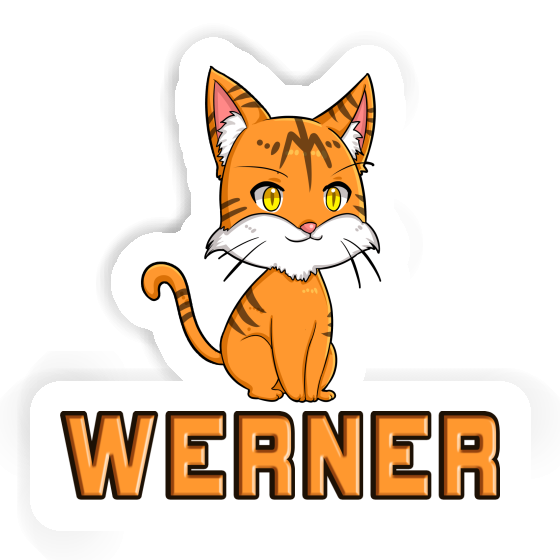 Werner Aufkleber Katze Laptop Image