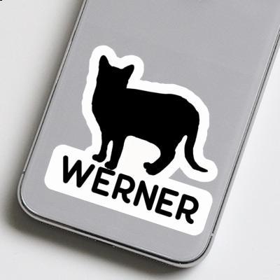 Autocollant Chat Werner Image