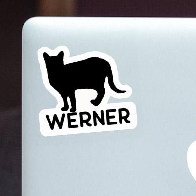 Katze Sticker Werner Laptop Image