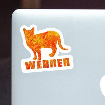Werner Sticker Cat Laptop Image