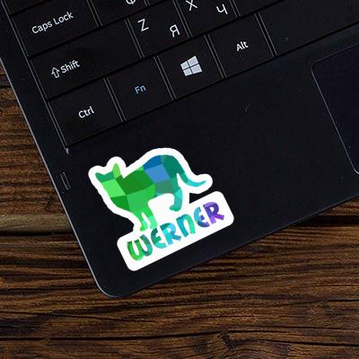 Cat Sticker Werner Laptop Image