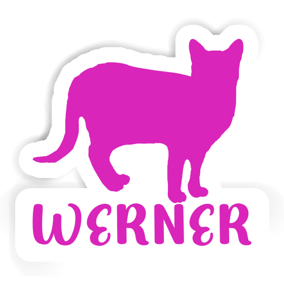 Sticker Katze Werner Notebook Image