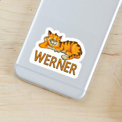 Sticker Werner Katze Notebook Image