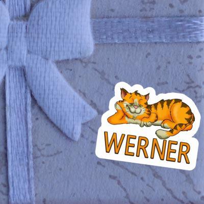 Werner Autocollant Chat Notebook Image
