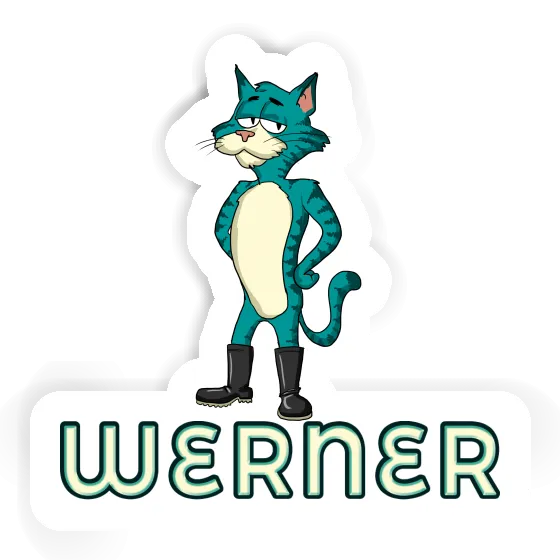 Cat Sticker Werner Image