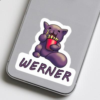 Autocollant Chat-frites Werner Laptop Image