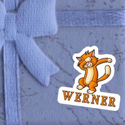 Sticker Werner Dabbing Cat Image