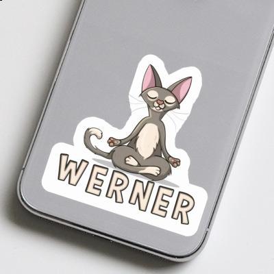 Yoga Cat Sticker Werner Gift package Image