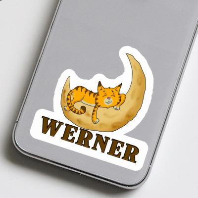 Werner Autocollant Chat Notebook Image