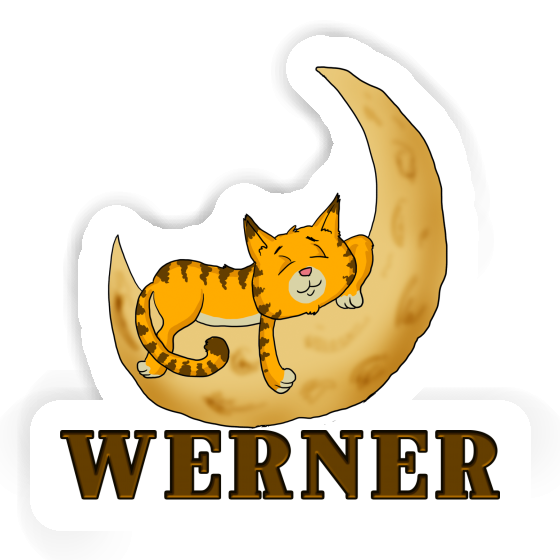 Sticker Werner Cat Notebook Image