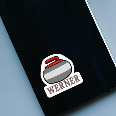 Werner Sticker Curling Stone Notebook Image