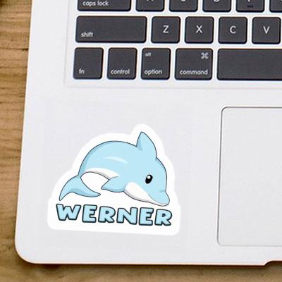 Sticker Werner Dolphin Notebook Image