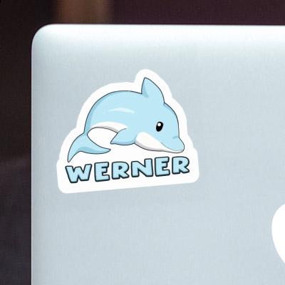Sticker Werner Dolphin Notebook Image