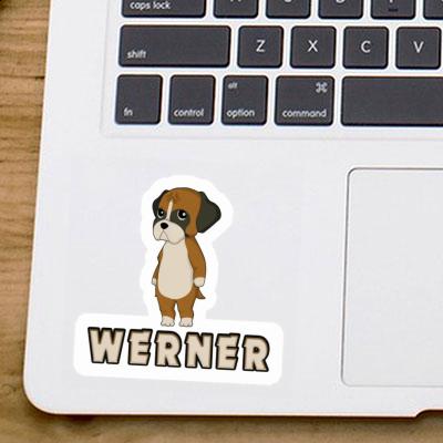 Aufkleber Werner Deutscher Boxer Laptop Image