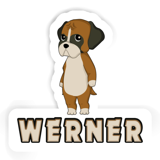 Sticker Boxer Werner Laptop Image