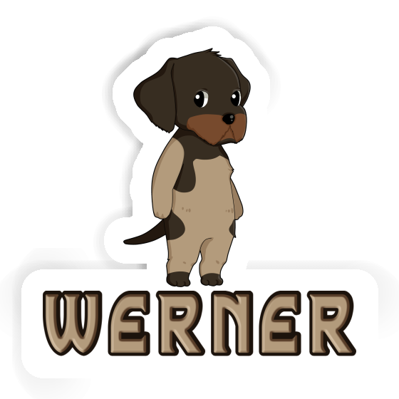 Sticker Werner German Wirehaired Gift package Image