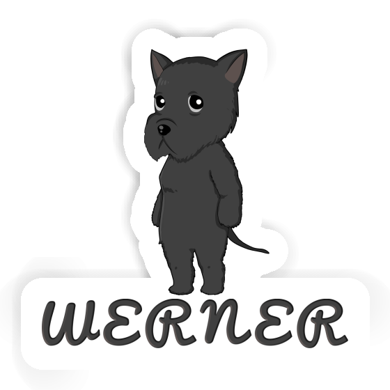 Sticker Werner Riesenschnauzer Gift package Image