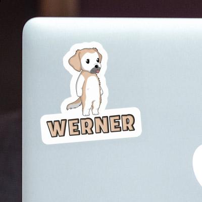 Werner Sticker Golden Retriever Laptop Image