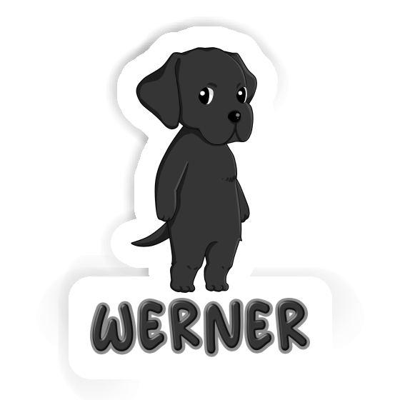Labrador Retriever Sticker Werner Laptop Image