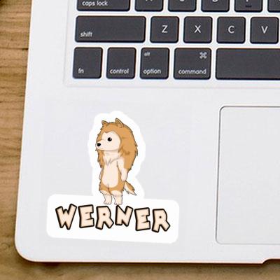 Collie Sticker Werner Laptop Image