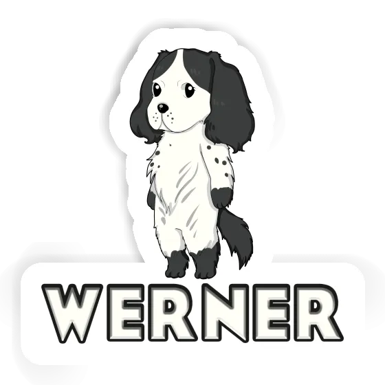 English Cocker Spaniel Sticker Werner Image