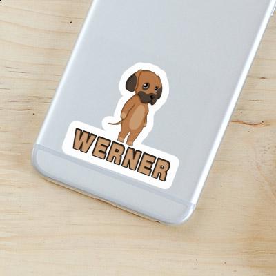 Sticker Deutsche Dogge Werner Notebook Image
