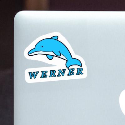 Sticker Dolphin Werner Notebook Image