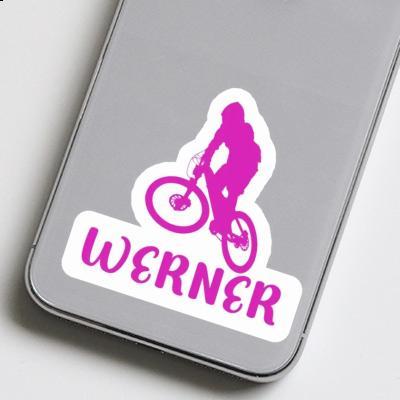 Sticker Downhiller Werner Notebook Image