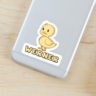 Sticker Werner Duck Notebook Image
