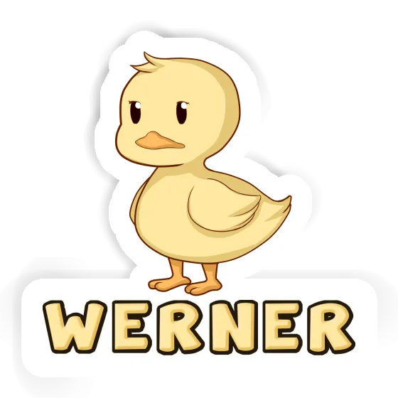 Sticker Werner Duck Laptop Image