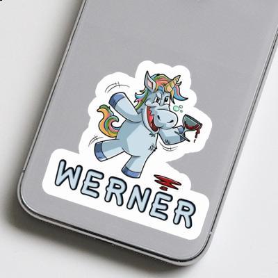 Werner Autocollant Licorne Laptop Image