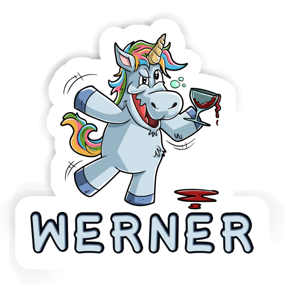 Sticker Weinhorn Werner Gift package Image