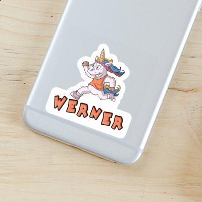 Werner Sticker Joggerin Laptop Image
