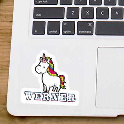 Unicorn Sticker Werner Notebook Image
