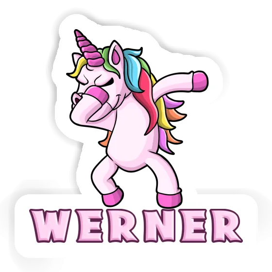 Autocollant Licorne Werner Gift package Image