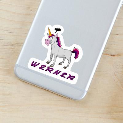 Sticker Werner Angry Unicorn Image
