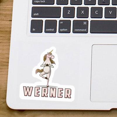 Werner Sticker Yoga Unicorn Notebook Image