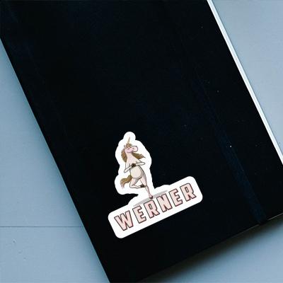 Werner Sticker Yoga Unicorn Notebook Image