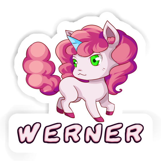 Sticker Werner Unicorn Gift package Image