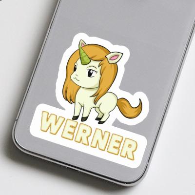Werner Sticker Unicorn Image