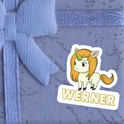 Werner Sticker Unicorn Laptop Image