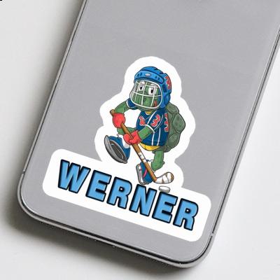 Autocollant Joueur de hockey Werner Image