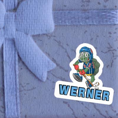 Autocollant Joueur de hockey Werner Notebook Image