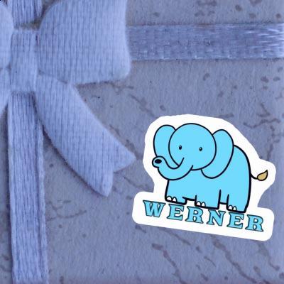 Sticker Werner Elephant Notebook Image