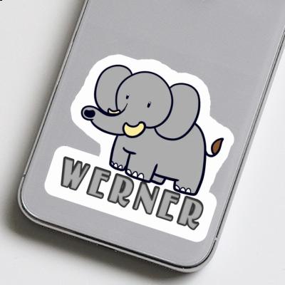 Elephant Sticker Werner Laptop Image